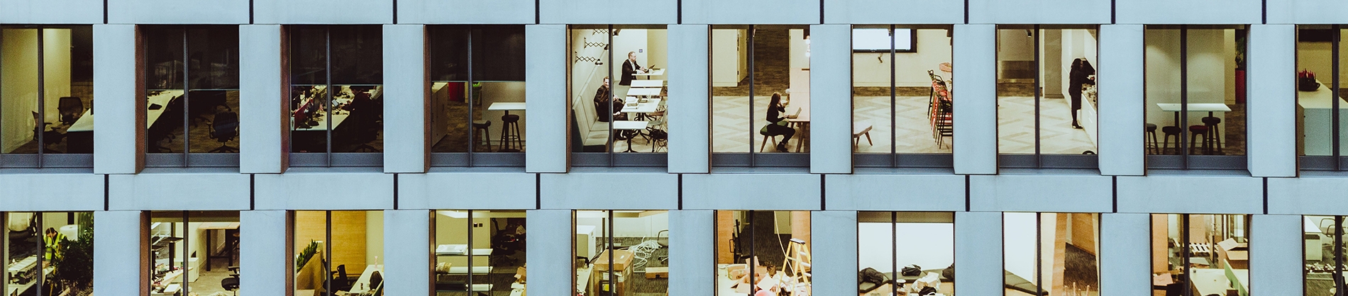 A row of Office windows A row of Office windows