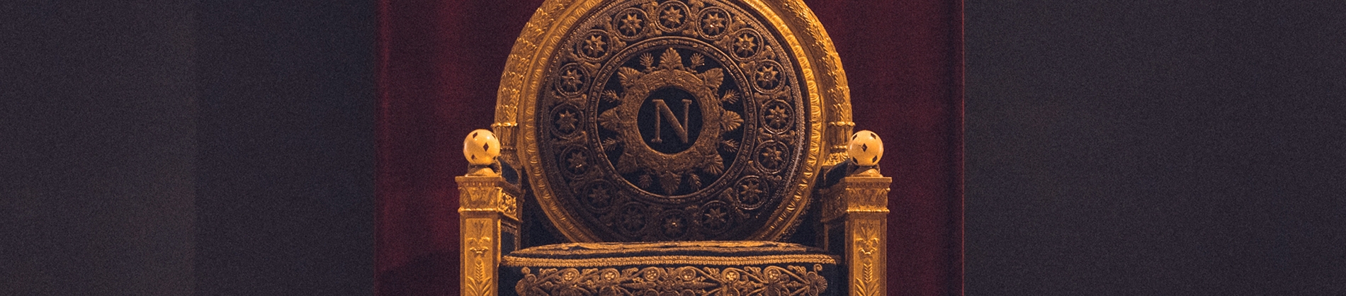 A ornate golden throne A ornate golden throne