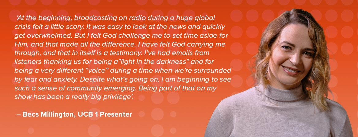 Testimony from UCB Presenter Becs Millington Testimony from UCB Presenter Becs Millington