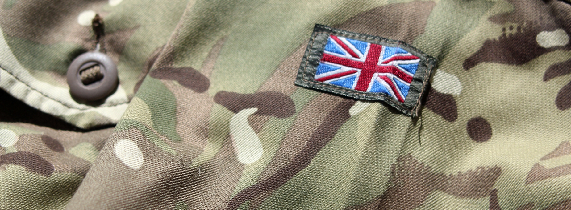 British flag on army uniform British flag on army uniform